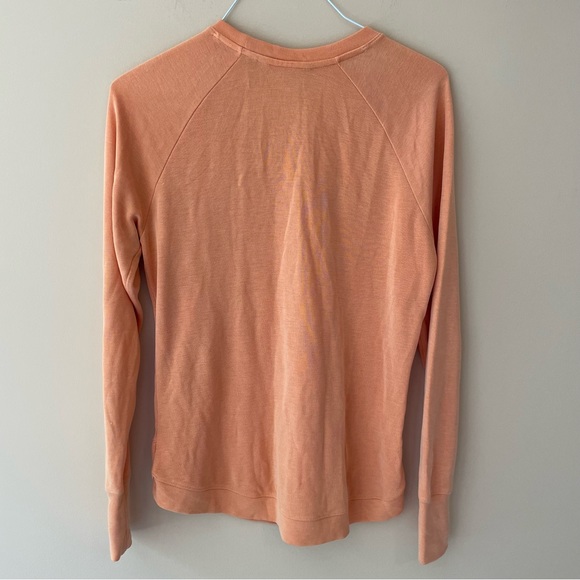 🔻LAST CHANCE🔻ATHLETA High Serenity Criss Cross Sweater in Peach ST Tall Sizing - Picture 4 of 7